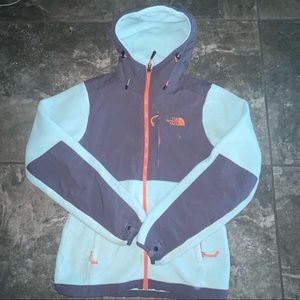 The North Face  Nylon Fleece Jacket Light Blue Gray Womens XS
